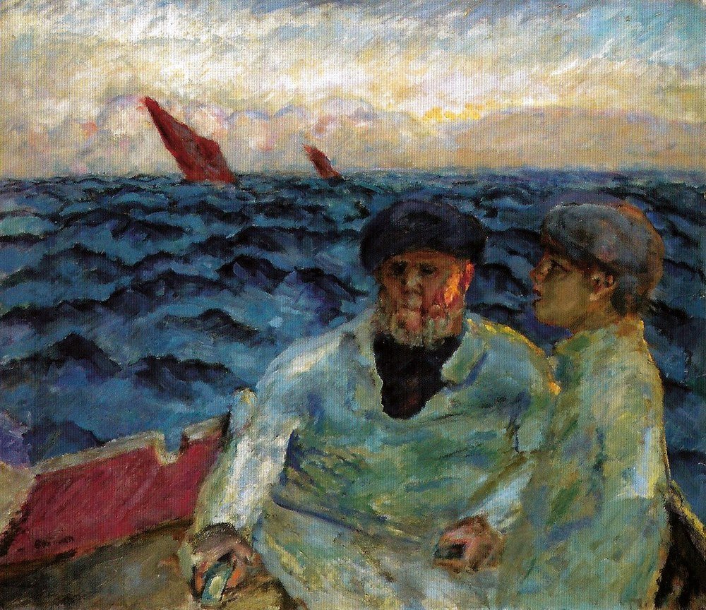 Pierre Bonnard Fishermen in the Boat Rosengart collection